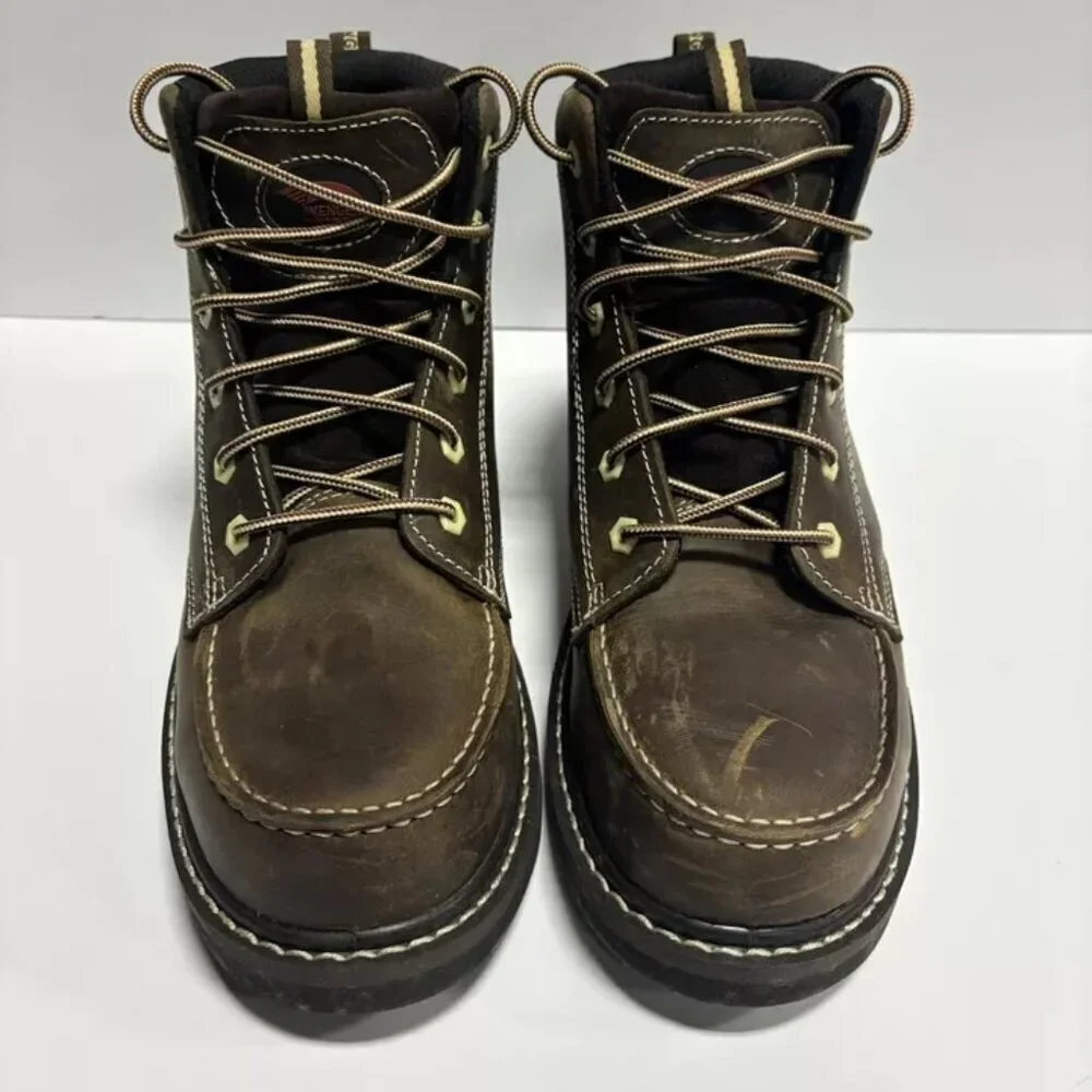 Avenger Men’s Wedge Moc 6” Waterproof Boots Brown, Size 8.5 M